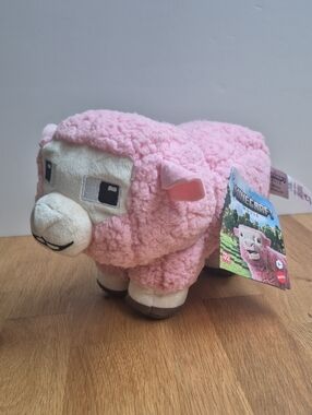 Minecraft Movie Pink Sheep Plush Toy